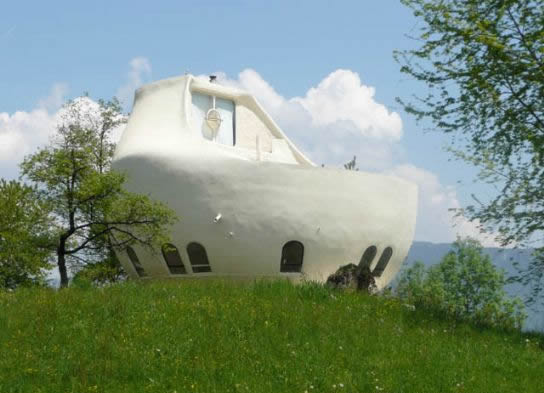 Weird House in Alps