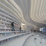 La biblioteca di Tianjin Binhai progettata da MVRDV in Cina